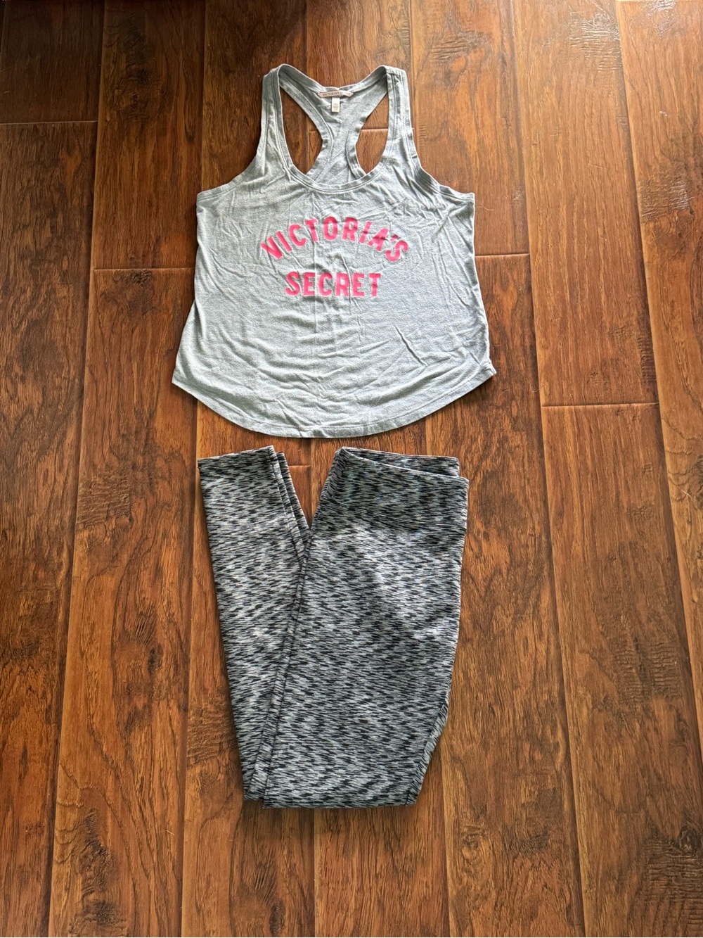 Victoria's Secret Gray Tank Top and Core workout pants